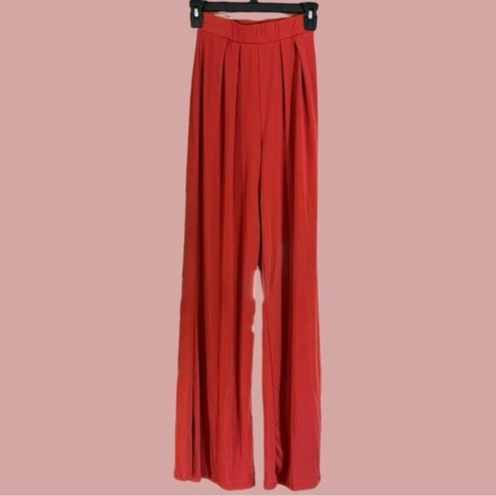 Women’s Burnt Orange Windsor Wide Leg Pants Size XS